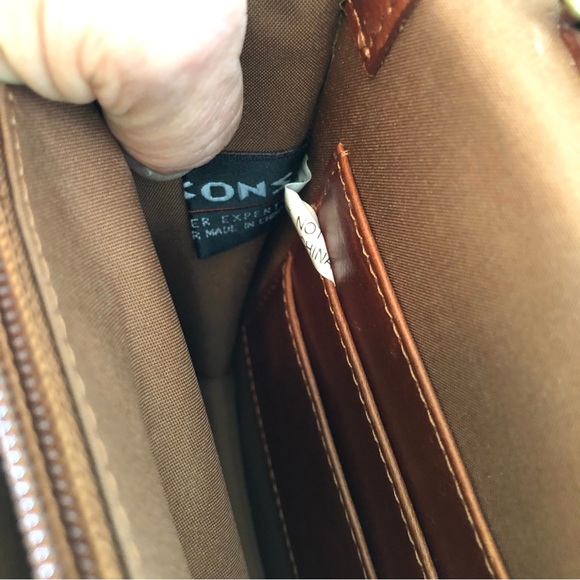 Wilson’s Vintage Buck Brown Leather Clutch Handbag Organizer Unisex Hidden Strap - Picture 12 of 17